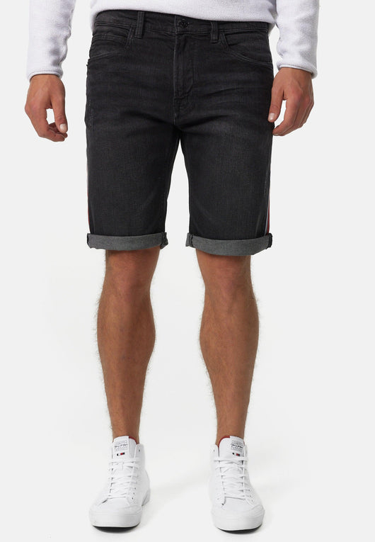 Indicode Herren Fife Jeans Shorts mit 5 Taschen aus 98% Baumwolle - INDICODE