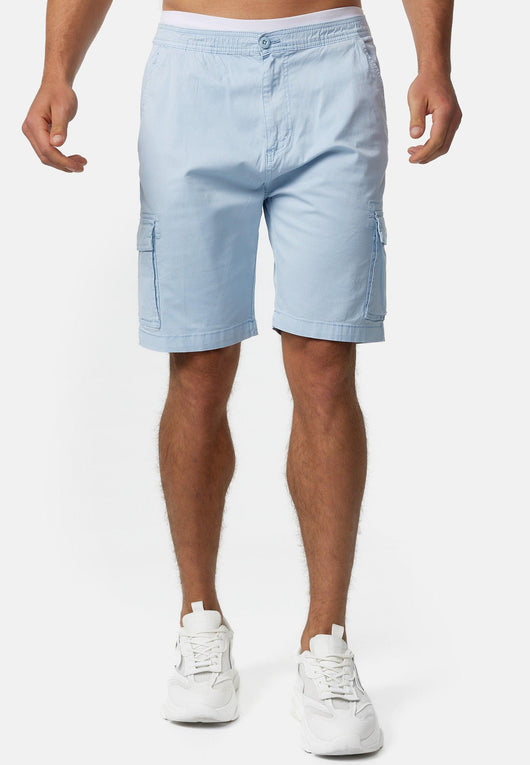 Indicode Herren Kinnaird Chino Cargo Shorts mit 6 Taschen aus 98% Baumwolle - INDICODE