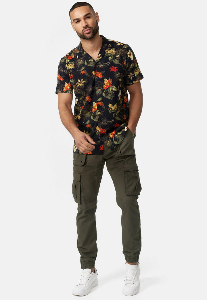 Indicode Herren Leonard Cargohose aus Baumwoll-Mix mit 5 Taschen - INDICODE