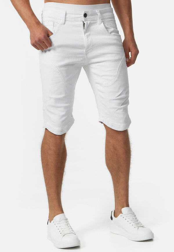 Indicode Herren Leon Shorts mit 5 Taschen aus 98% Baumwolle