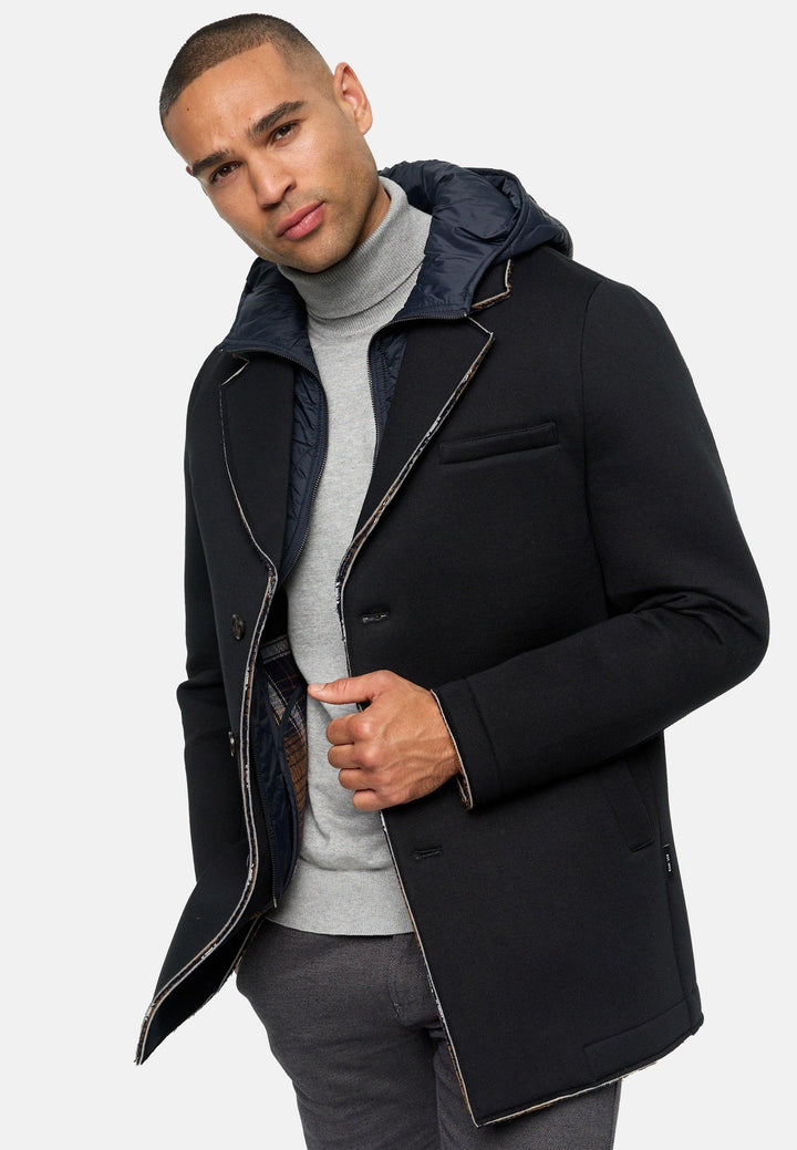 Indicode Herren INApostolos Softshell-Mantel mit Kapuze - INDICODE