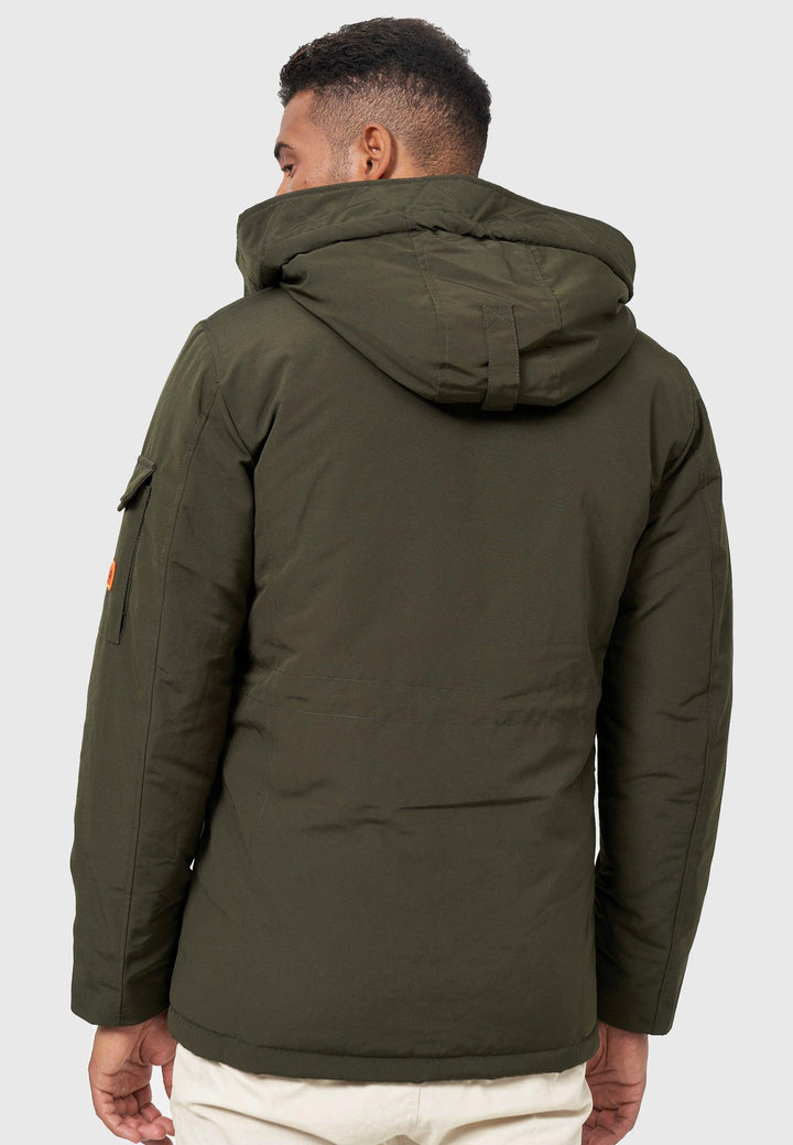 Indicode Herren Indicode Parka Ocala mit Kapuze und 6 Taschen - INDICODE