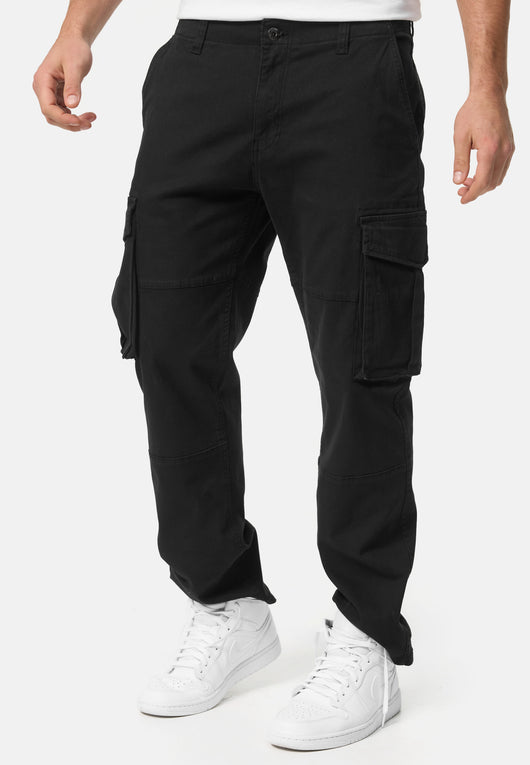 Indicode Herren INMauricio Cargohose aus 98 % Baumwolle mit 6 Taschen