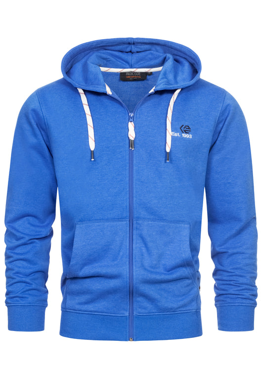 Indicode Herren INHoward Kapuzensweatjacke mit RIPP-Bündchen