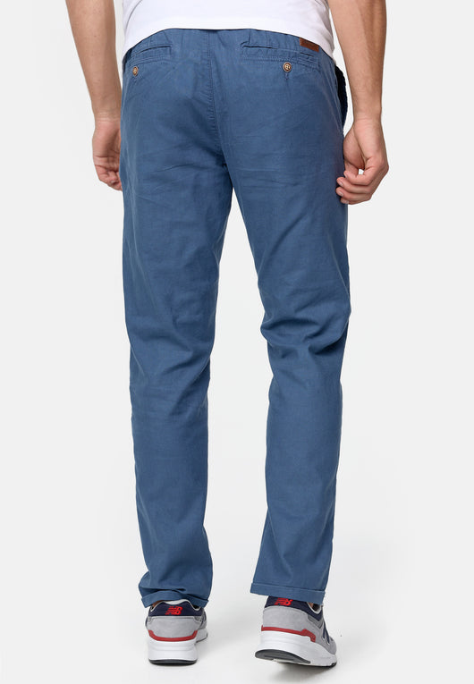 Indicode Men's Bryne Linen & Cotton 4 Pocket Trousers