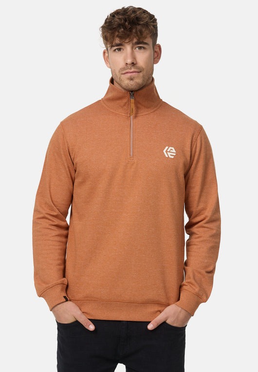 Indicode Herren INCaspar Sweatshirt mit Stehkragen