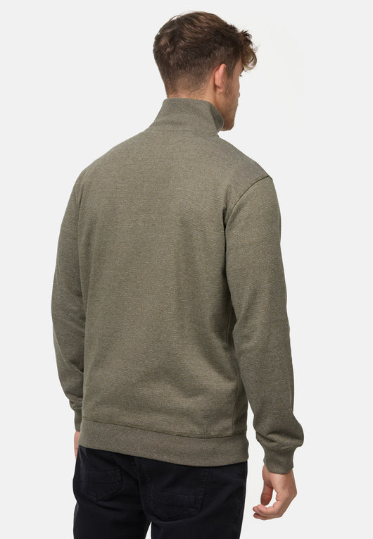 Indicode Herren INCaspar Sweatshirt mit Stehkragen