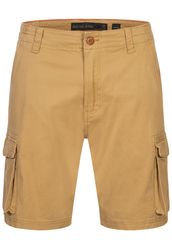 Indicode Herren INSolupe Cargo Shorts mit 6 Taschen aus 98% Baumwolle