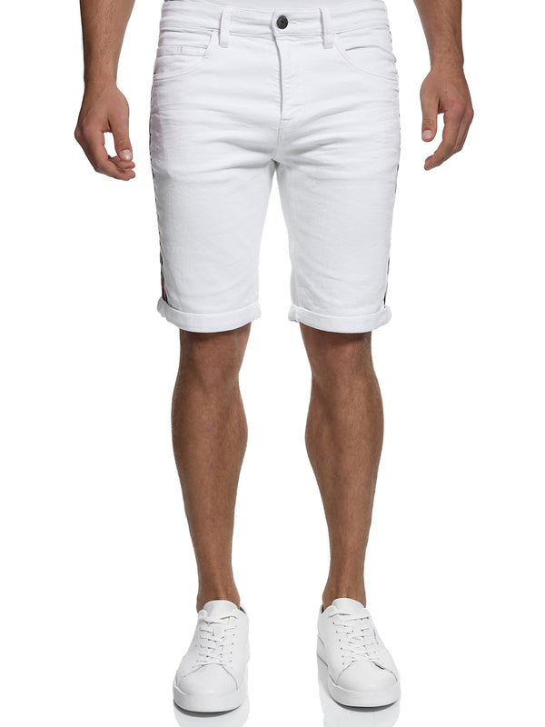 Indicode Men's Fife Jeans Shorts with 5 pockets made of 98% cotton