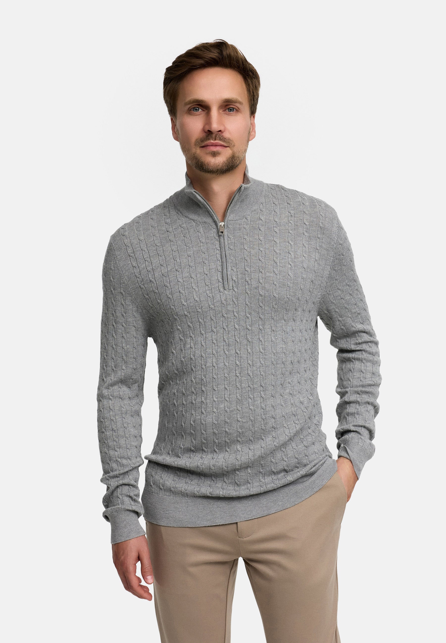 Strickpullover JFCamden half zip knit Produktbild