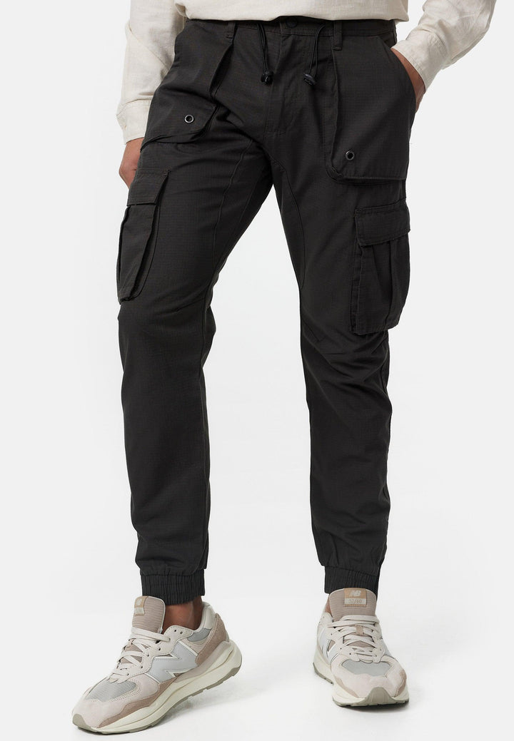 Indicode Herren Leonard Cargohose aus Baumwoll-Mix mit 5 Taschen - INDICODE