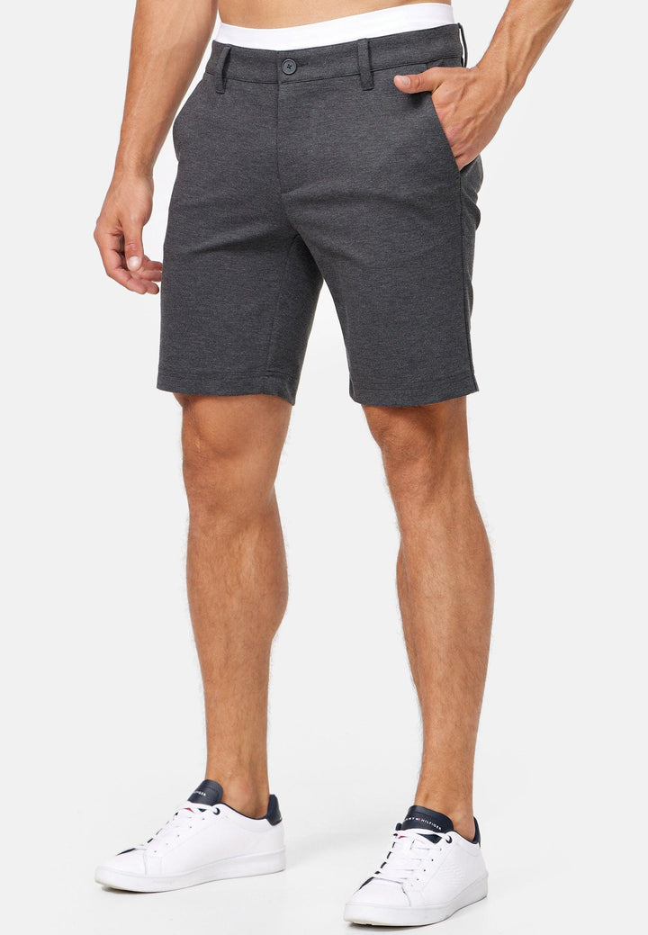 Indicode Herren Aalborg Chino Shorts mit 4 Taschen aus Viscose-Stretch - INDICODE