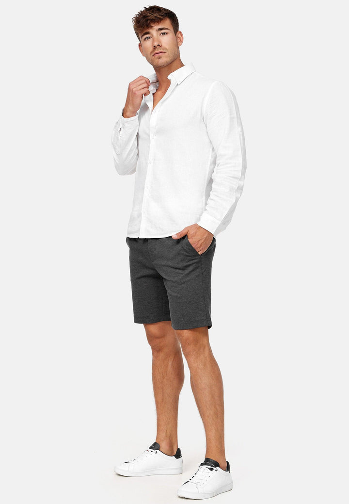 Indicode Herren Aalborg Chino Shorts mit 4 Taschen aus Viscose-Stretch - INDICODE