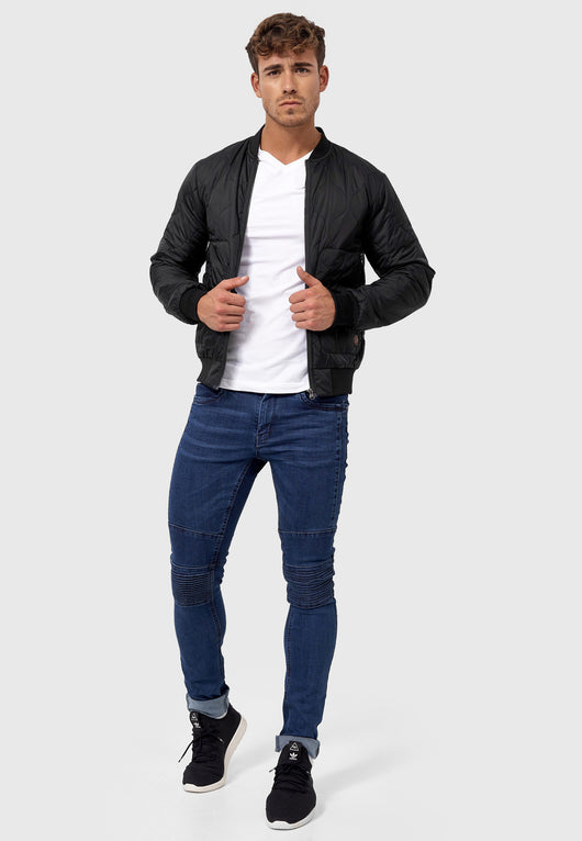 Indicode Herren Hickman Jacke mit Stehkragen & Reißverschluss