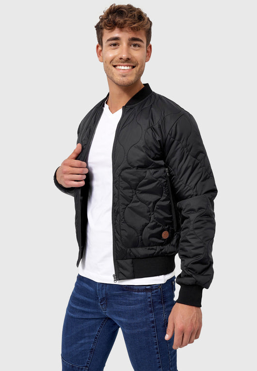 Indicode Herren Hickman Jacke mit Stehkragen & Reißverschluss