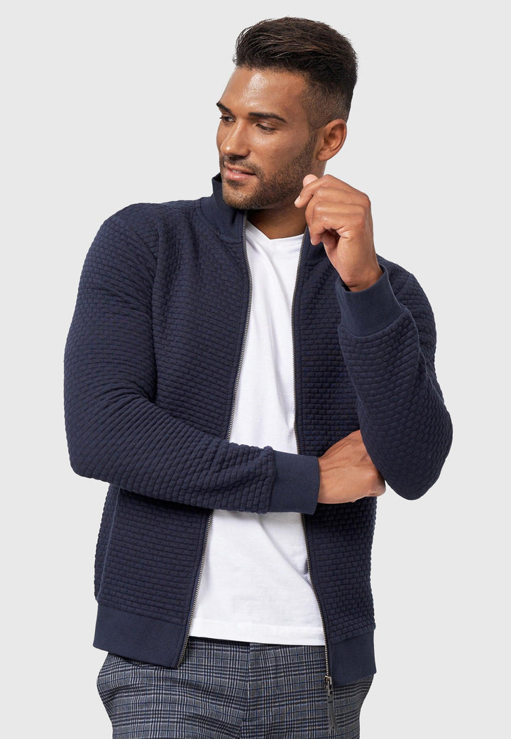 Indicode Herren Bermie Sweatjacke mit Stehkragen - INDICODE
