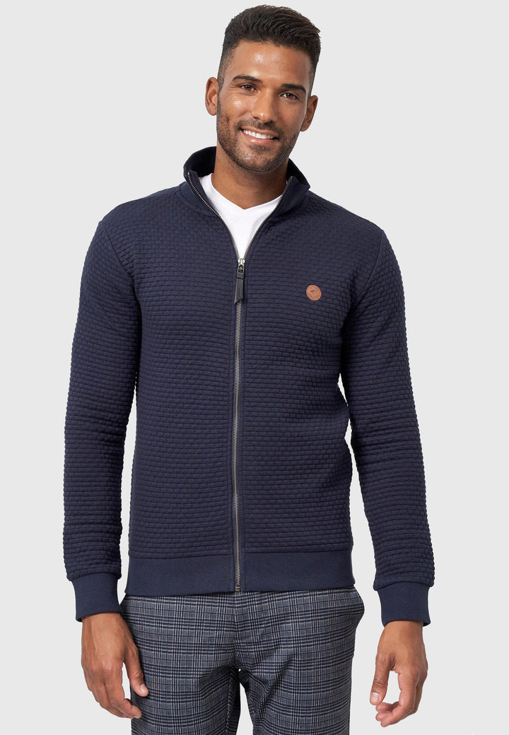 Indicode Herren Bermie Sweatjacke mit Stehkragen - INDICODE