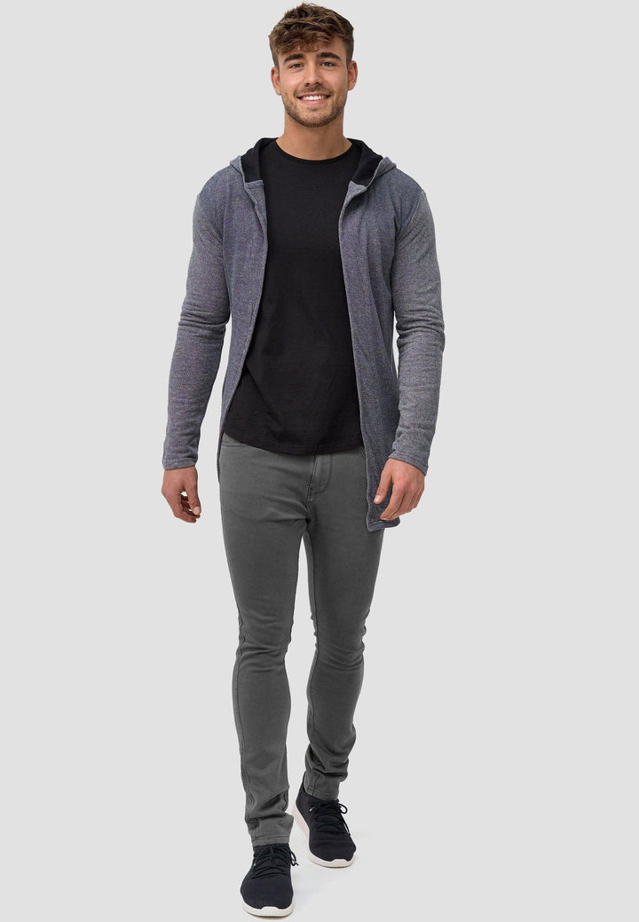 Indicode Herren Jacksonville Strickjacke mit Kapuze und 2 Taschen - INDICODE