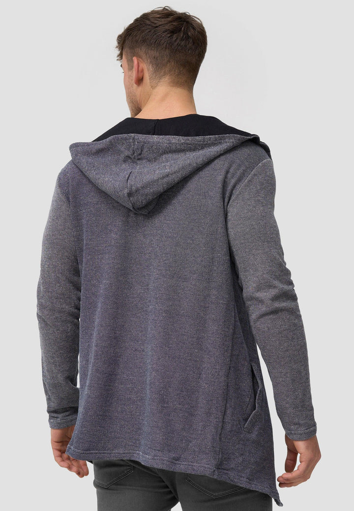Indicode Herren Jacksonville Strickjacke mit Kapuze und 2 Taschen - INDICODE