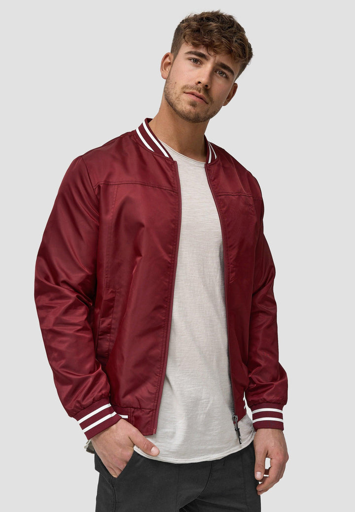 Indicode Herren Manos Jacke mit Stehkragen & Reißverschluss - INDICODE