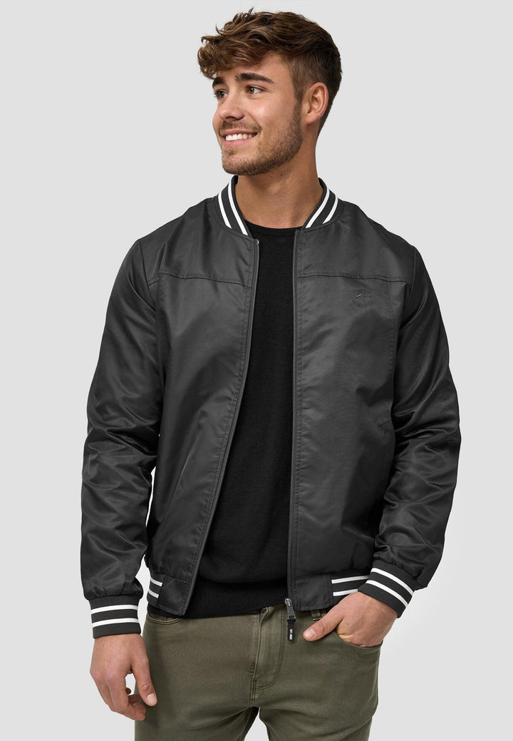 Indicode Herren Manos Jacke mit Stehkragen & Reißverschluss - INDICODE