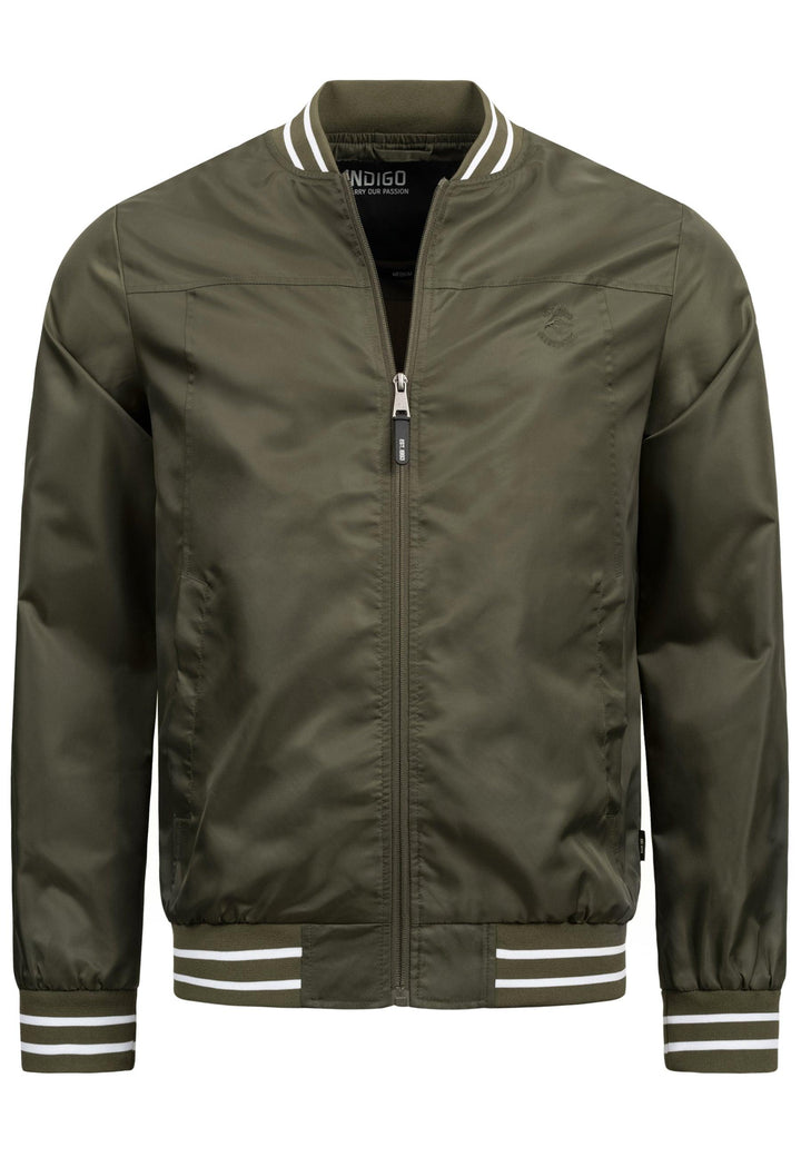 Indicode Herren Manos Jacke mit Stehkragen & Reißverschluss - INDICODE