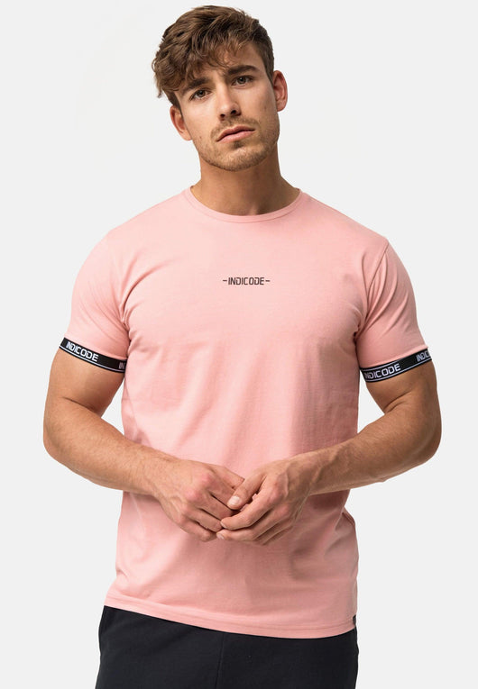Indicode Herren Lutzy T-Shirt mit Rundhals-Ausschnitt aus 95% Baumwolle - INDICODE