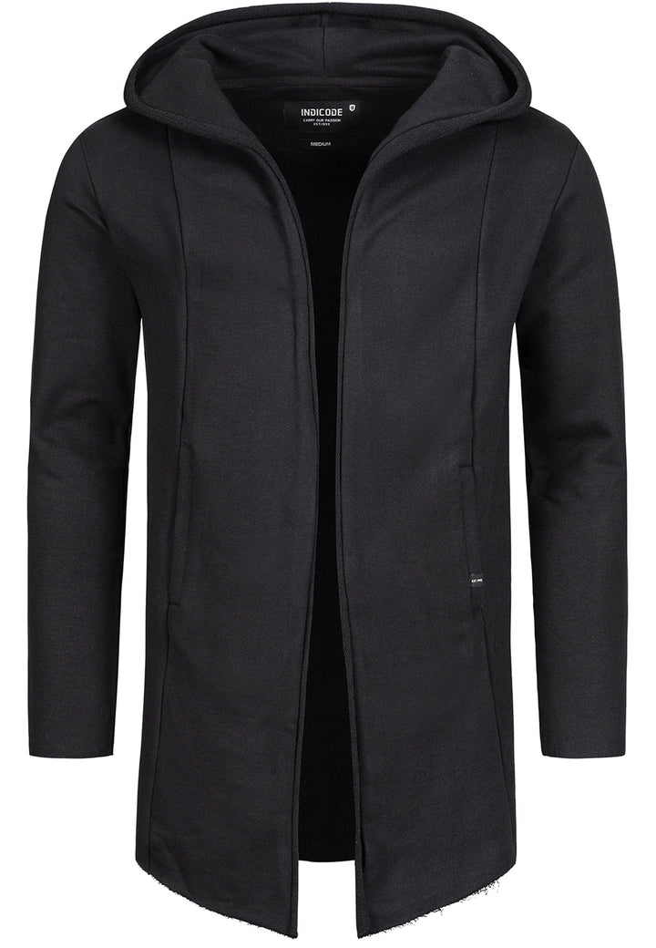 Indicode Herren Brekstad Oversize Sweatjacke mit Kapuze aus 100% Baumwolle - INDICODE