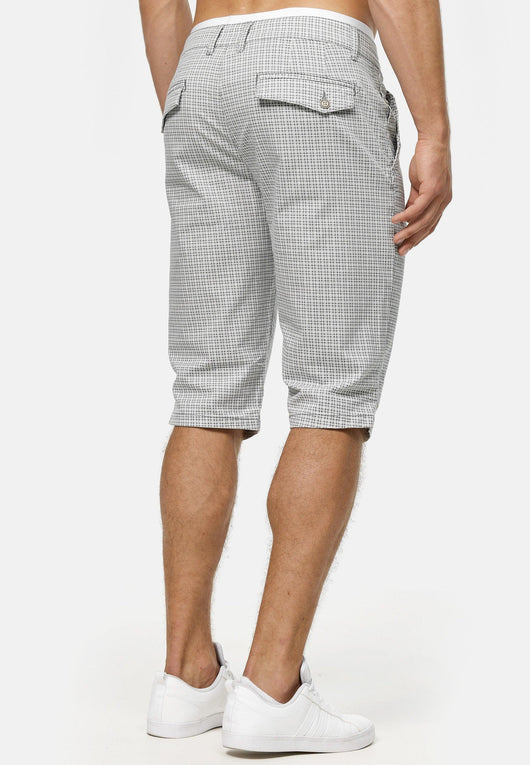 Indicode Herren Whitney Chino Shorts mit 4 Taschen aus 100% Baumwolle inkl. Gürtel - INDICODE