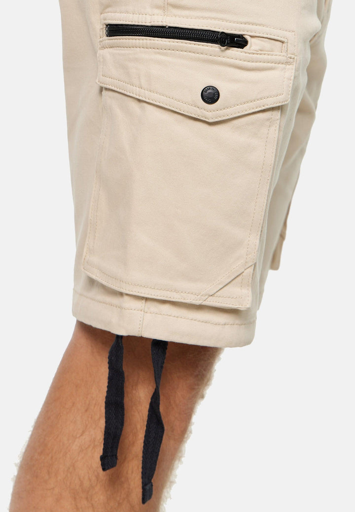 Indicode Herren Agron Cargo Shorts mit 6 Taschen aus 98% Baumwolle