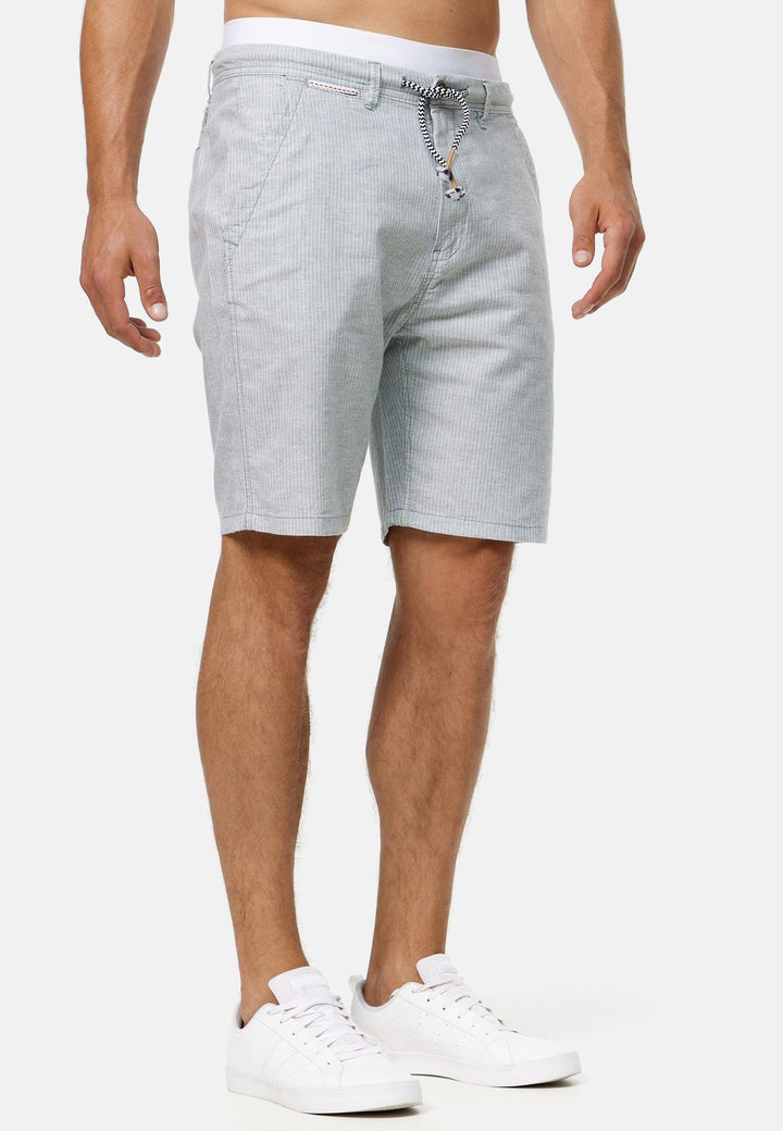 Indicode Herren Corvallis Chino Shorts mit 4 Taschen aus 55% Leinen