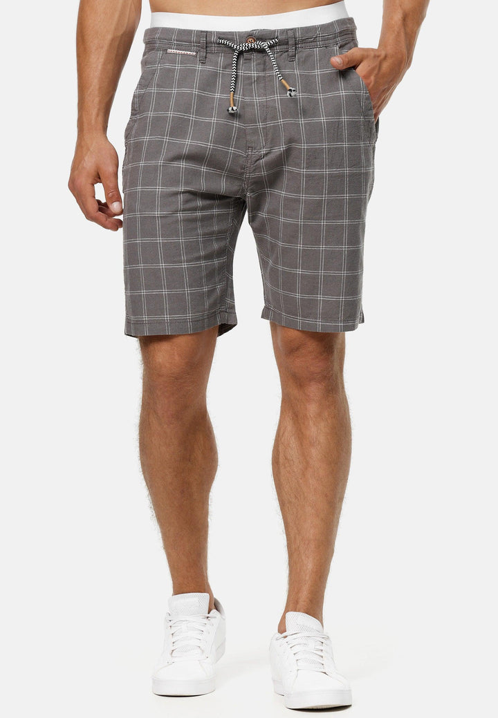 Indicode Herren Corvallis Chino Shorts mit 4 Taschen aus 55% Leinen