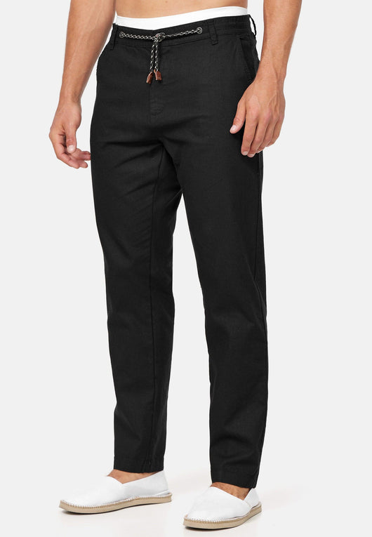 Indicode Men's Boulware Linen & Cotton 4 Pocket Trousers