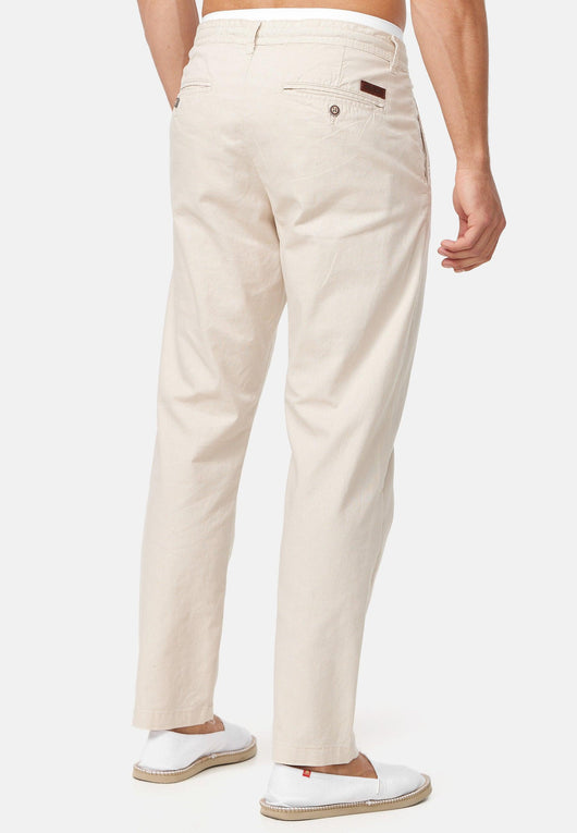 Indicode Men's Boulware Linen & Cotton 4 Pocket Trousers