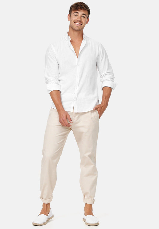 Indicode Men's Boulware Linen & Cotton 4 Pocket Trousers