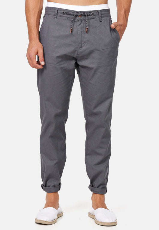 Indicode Men's Boulware Linen & Cotton 4 Pocket Trousers