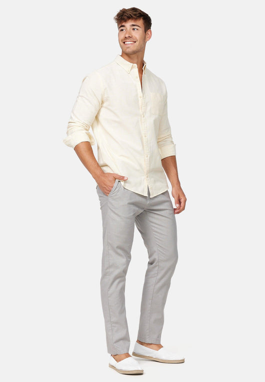 Indicode Men's Boulware Linen & Cotton 4 Pocket Trousers