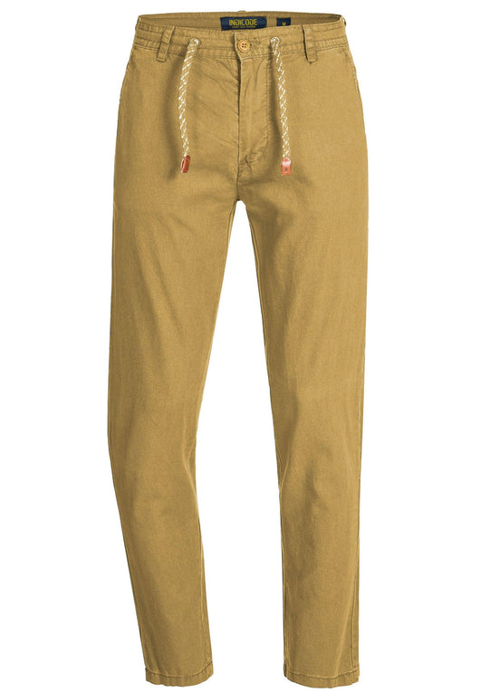 Indicode Men's Boulware Linen & Cotton 4 Pocket Trousers