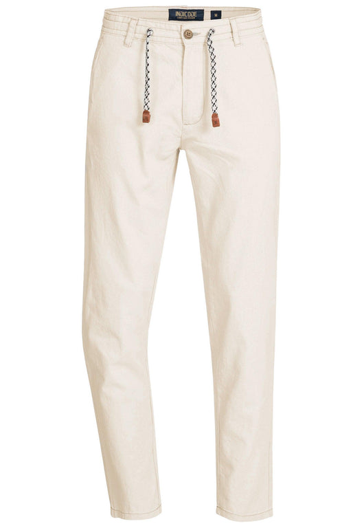 Indicode Men's Boulware Linen & Cotton 4 Pocket Trousers