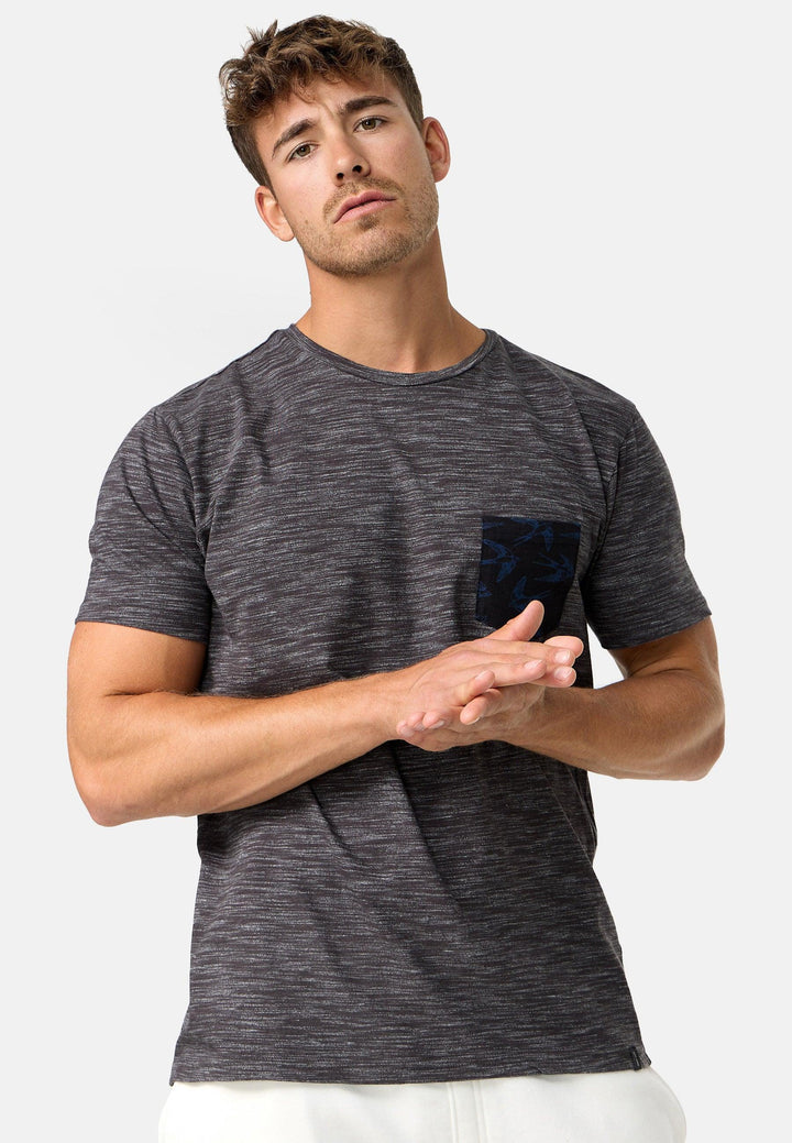 Indicode Herren Blaine T-Shirt mit Rundhals-Ausschnitt und Brust-Tasche - INDICODE