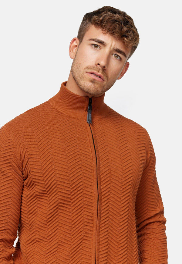 Indicode Herren Lexson Strickjacke mit Stehkragen - INDICODE