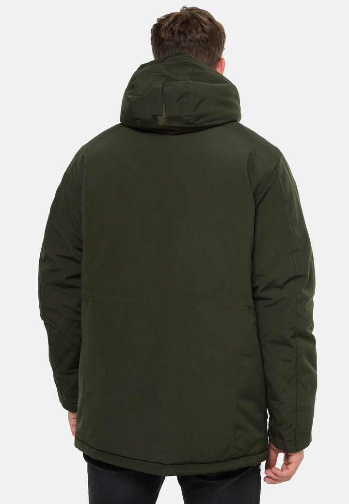 Indicode Herren West Parka mit Kapuze und Reißverschluß - INDICODE
