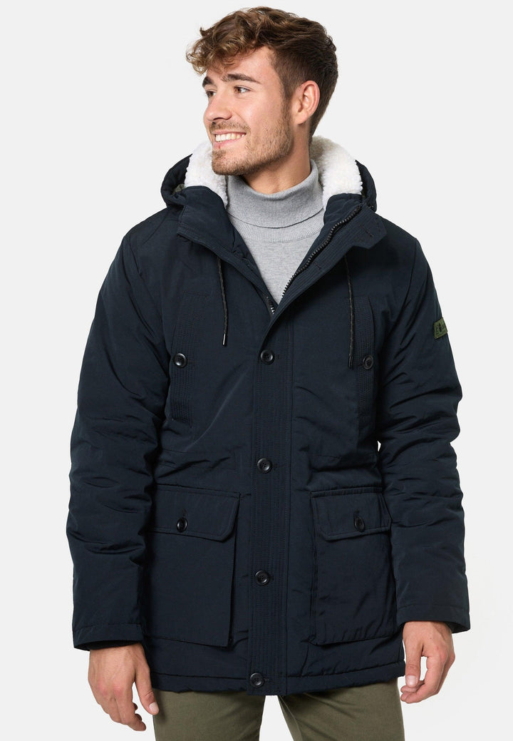 Indicode Herren West Parka mit Kapuze und Reißverschluß - INDICODE