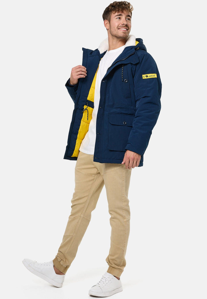 Indicode Herren West Parka mit Kapuze und Reißverschluß - INDICODE