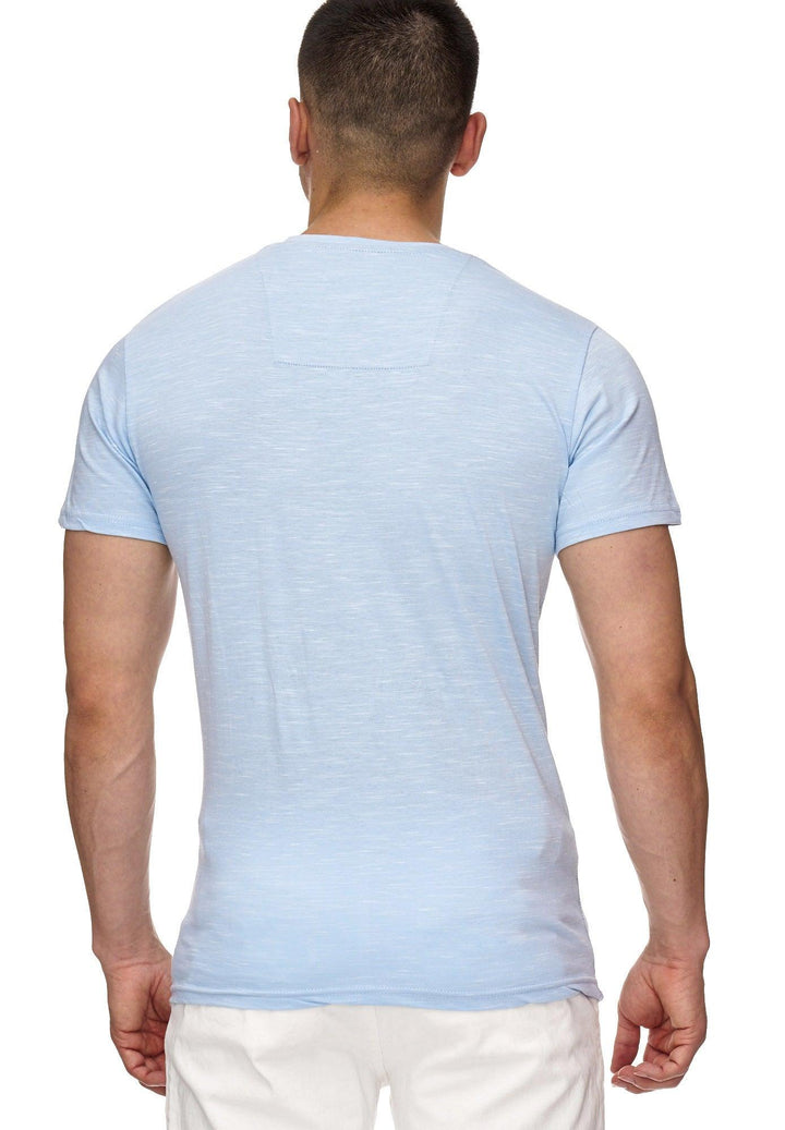 Indicode Herren Blaine T-Shirt mit Rundhals-Ausschnitt und Brust-Tasche - INDICODE