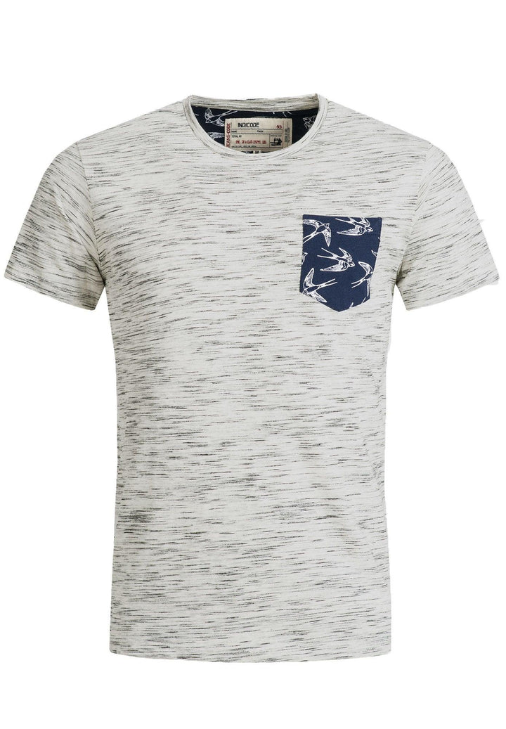 Indicode Herren Blaine T-Shirt mit Rundhals-Ausschnitt und Brust-Tasche - INDICODE