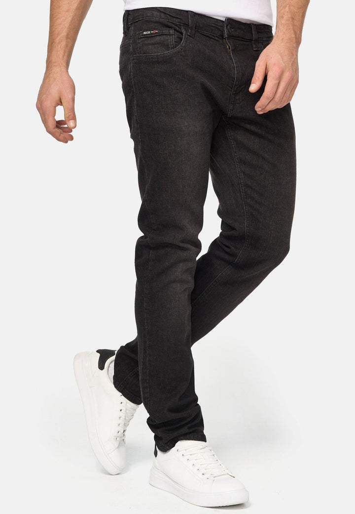 Indicode Herren Texas Jeanshose aus Baumwoll-Mischung mit Stretch-Anteil - INDICODE
