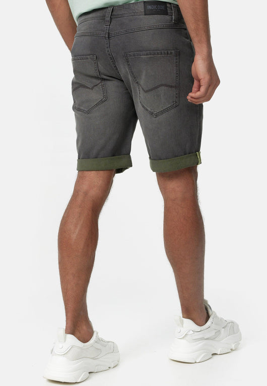 Indicode Herren INZalento Jeans Shorts mit 4 Taschen aus Baumwolle - INDICODE