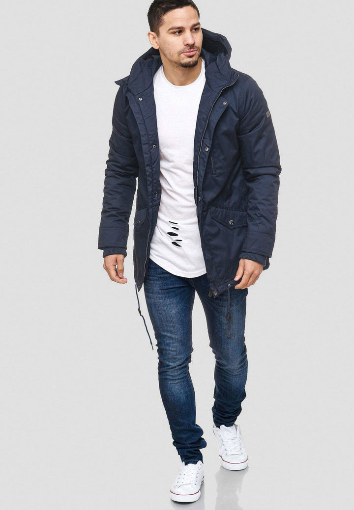 Indicode Herren Chance Parka mit Kapuze & 5 Taschen