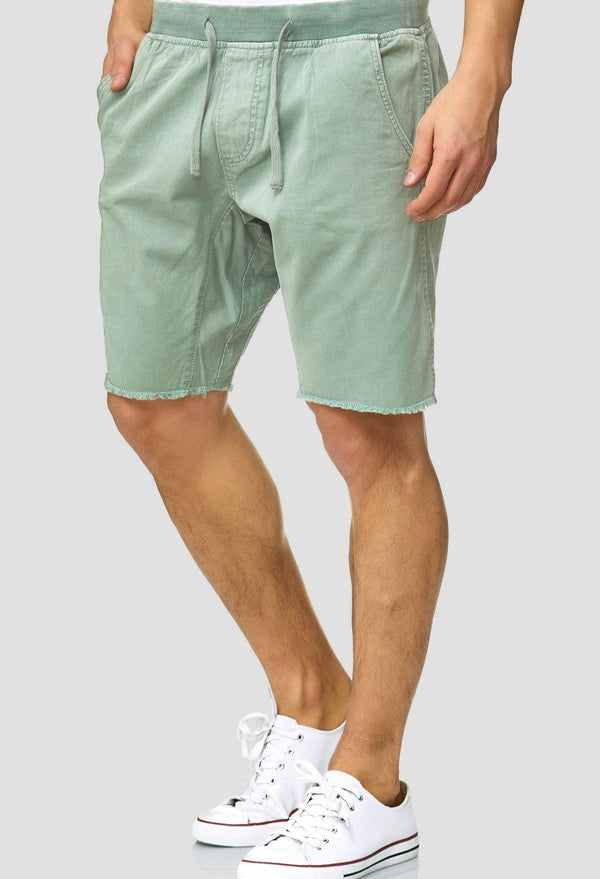 Indicode Herren Carver Chino Shorts aus 100% Baumwolle